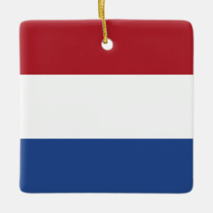 Ornamento De Cerâmica The Netherlands (Dutch) Flag