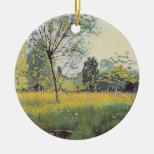 Ornamento De Cerâmica The Ouro Meadow (por Ferdinand Hodler)