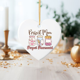 Ornamento De Cerâmica The Perfect Blend: Pharmacist & Mom Ornament