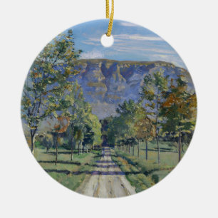 Ornamento De Cerâmica The Road to Evordes (por Ferdinand Hodler)