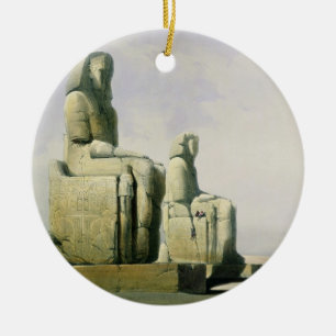Ornamento De Cerâmica Thebes, o 4 de dezembro de 1838, detalhe dos