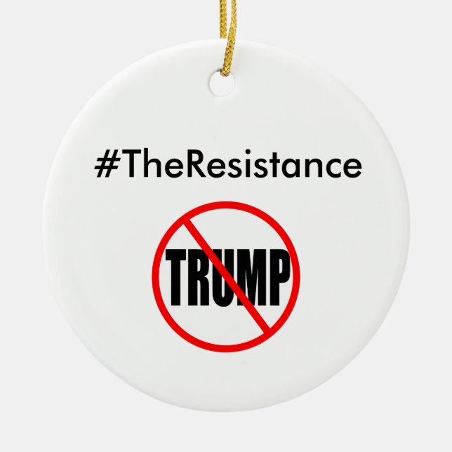 Ornamento De Cerâmica #TheResistance (Frente)