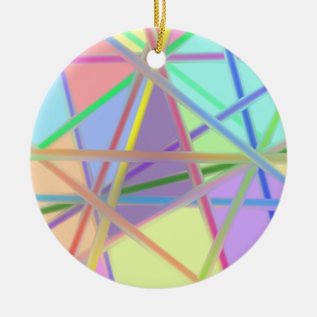 Ornamento De Cerâmica Threads de vidro (Frente)