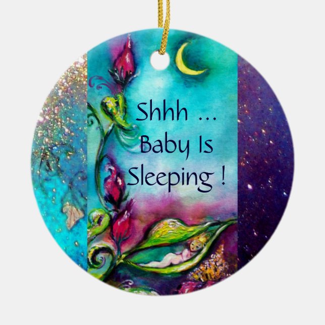 ORNAMENTO DE CERÂMICA THUMBELINA PINK RUBY HEART MONOGRAMA HANGER DA POR (Frente)