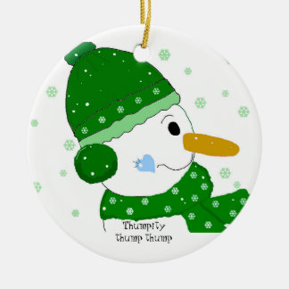 Ornamento De Cerâmica Thumpity Thump Thump - Boneco de Neve