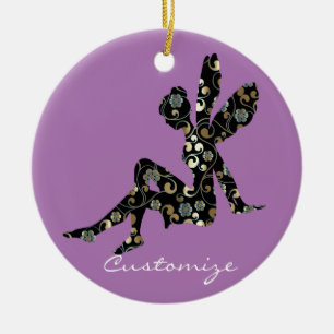 Ornamento De Cerâmica Thunder_Cove de Silhuette Fada