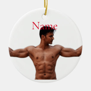 Ornamento De Cerâmica Thunder_Cove do Modelo da Malhação masculina