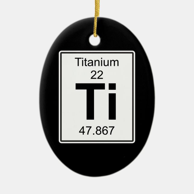 Ornamento De Cerâmica Ti - titânio (Frente)