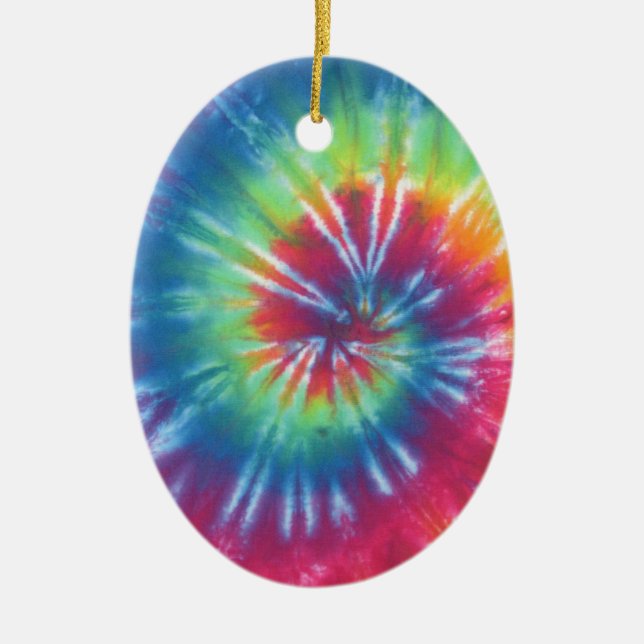 Ornamento De Cerâmica Tie Dye One (Frente)