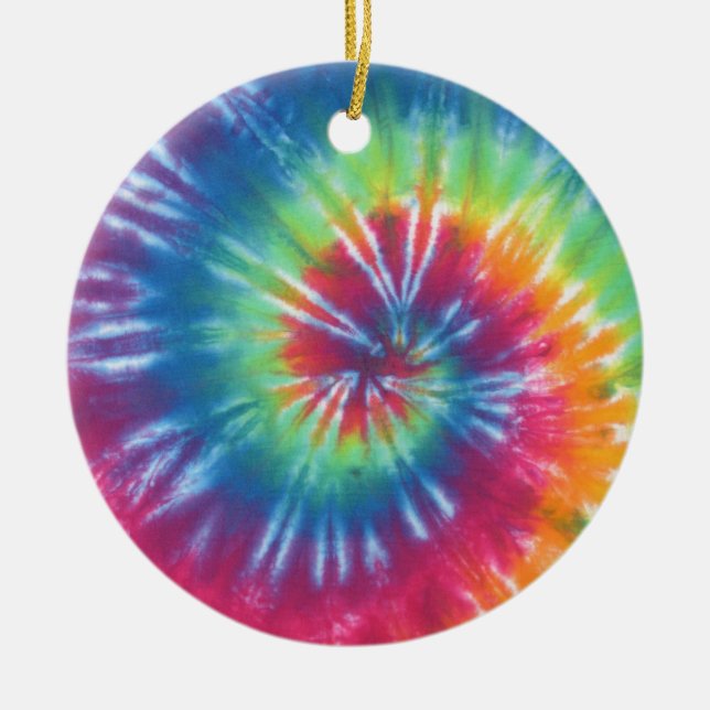 Ornamento De Cerâmica Tie Dye One (Frente)