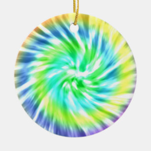 Ornamento De Cerâmica Tie Dye Ornament