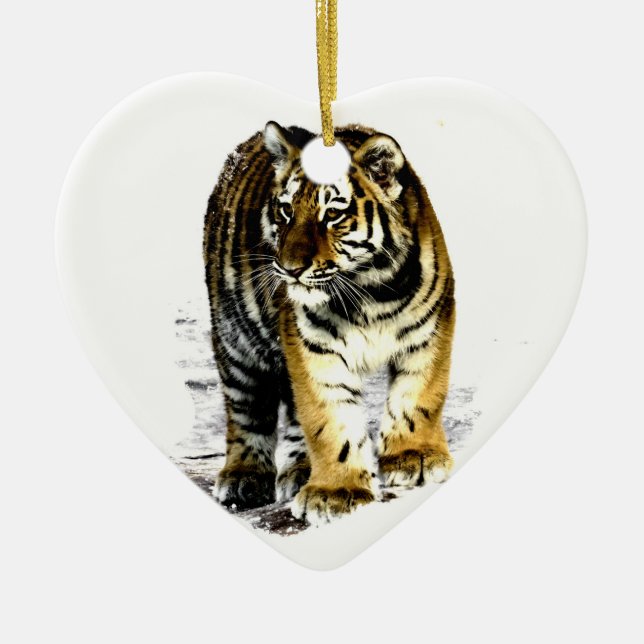 Ornamento De Cerâmica Tigre (Frente)