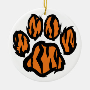 Ornamento De Cerâmica Tigre