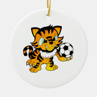Ornamento De Cerâmica Tigre do futebol