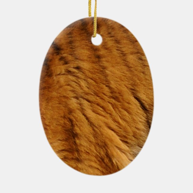 Ornamento De Cerâmica Tigre-Stripes-Big Cat Wildlife (Verso)