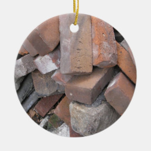 Ornamento De Cerâmica Tijolos