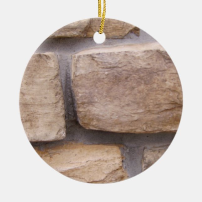 Ornamento De Cerâmica Tijolos (Frente)