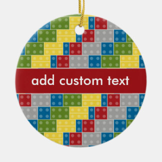 Ornamento De Cerâmica Tijolos coloridos do teste padrão do pop art para