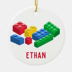 Ornamento De Cerâmica Tijolos para a construção de brinquedos crianças c