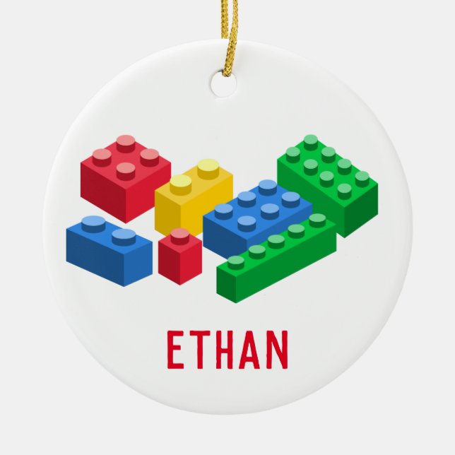 Ornamento De Cerâmica Tijolos para a construção de brinquedos crianças c (Frente)