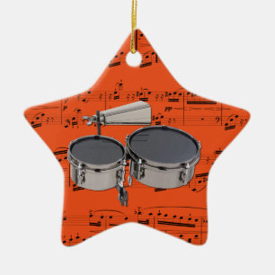 Ornamento De Cerâmica Timbales - escolha sua cor