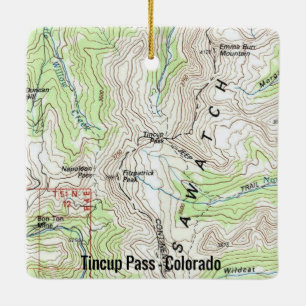 Ornamento De Cerâmica Tincamp Pass Colorado Topo