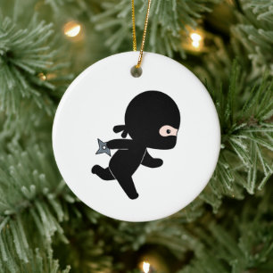 Ornamento De Cerâmica Tiny Ninja Running