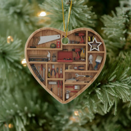 Ornamento De Cerâmica Tiny Shelves: DIY Tools - 2D print Tool Shelf