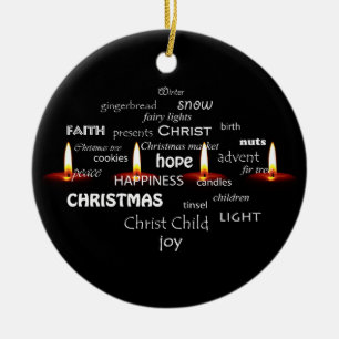 Ornamento De Cerâmica Tipografia de Natal