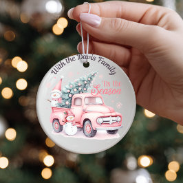 Ornamento De Cerâmica Tis the Season Christmas Ornament