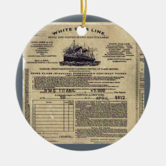 Ornamento De Cerâmica Título RMS Titanic