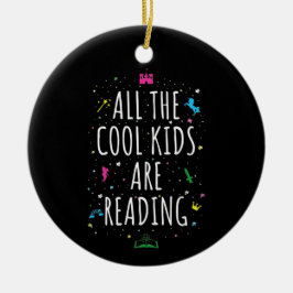 Ornamento De Cerâmica Todas As Crianças Legal Estão Lendo