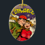 Ornamento De Cerâmica Todo Verdadeiro Romance #3 - Vintage Comic Book<br><div class="desc">Todo Verdadeiro Romance #3 - Vintage Comic Book</div>