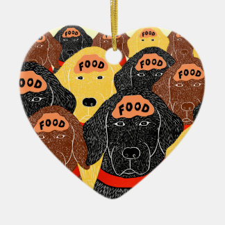 Ornamento De Cerâmica todos os cérebros de cães são da mesma Comida
