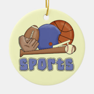 Ornamento De Cerâmica Todos os t-shirt e presentes dos esportes
