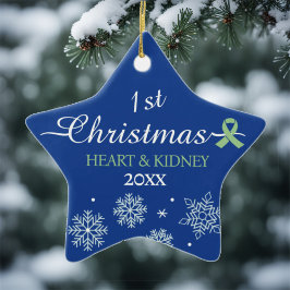 Ornamento De Cerâmica Todos os transplantes Personalizam o Natal do Ano