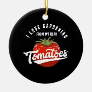 Ornamento De Cerâmica Tomates de Jardim