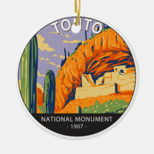 Ornamento De Cerâmica Tonto National Monuument Arizona Vintage