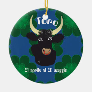 Ornamento De Cerâmica Toro 21 al 20 Aprile maggio alfaia