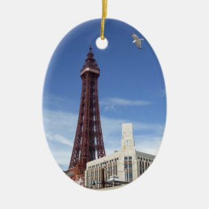 Ornamento De Cerâmica Torre de Blackpool