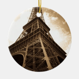 Ornamento De Cerâmica Torre Eiffel Paris