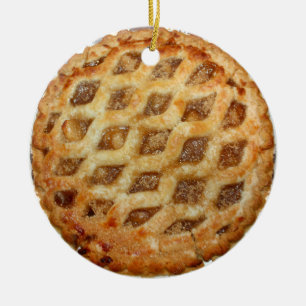 Ornamento De Cerâmica Torta de Maçã Quente Fresca