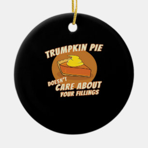 Ornamento De Cerâmica Torta De Trumpkin Faça Excelente De Halloween De N
