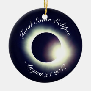 Ornamento De Cerâmica Total de Eclipes Solares 2017