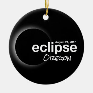 Ornamento De Cerâmica Total Solar Eclipse 2017 - Oregon