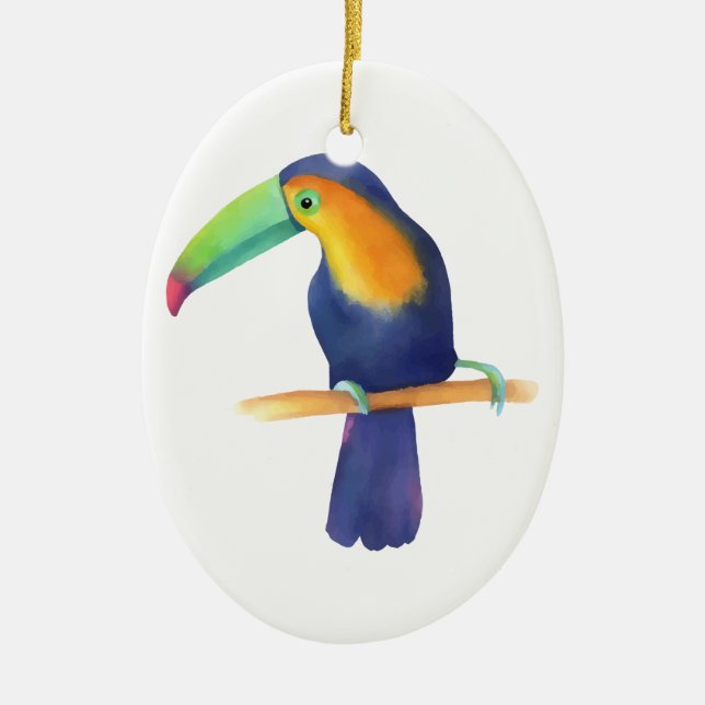 Ornamento De Cerâmica Toucan (Frente)