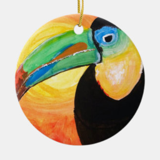 Ornamento De Cerâmica Toucan