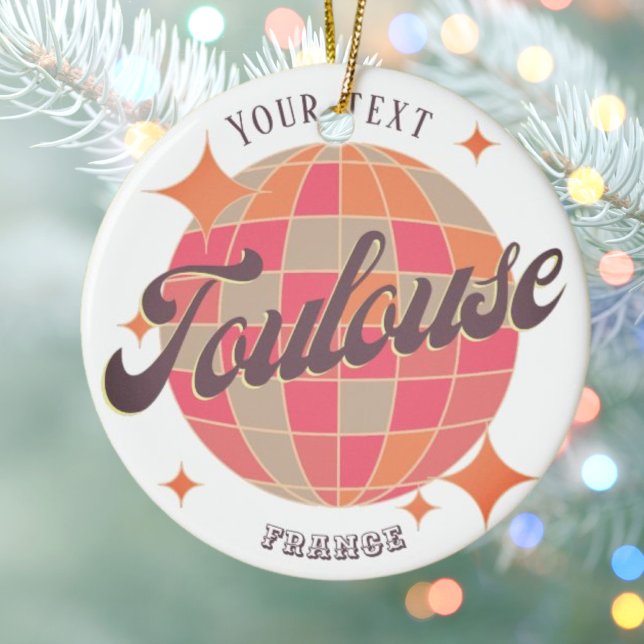 Ornamento De Cerâmica Toulouse França decoração de turistas de souvenir (Criador carregado)