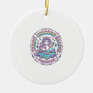 Ornamento De Cerâmica Touro Tarot Leitor de Touro Premium Impressão Engr