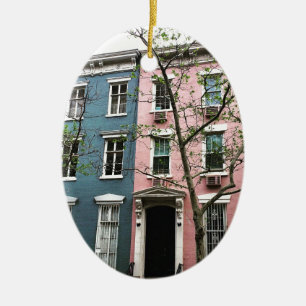 Ornamento De Cerâmica Townhouses de Chelsea, NYC